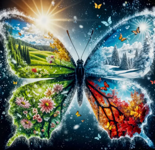 Diamond Painting Vier Jahreszeiten